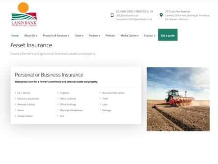 Land Bank homepage