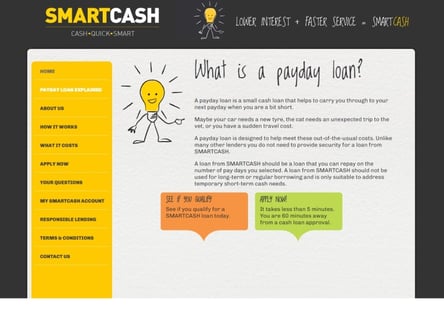 SMART CASH homepage