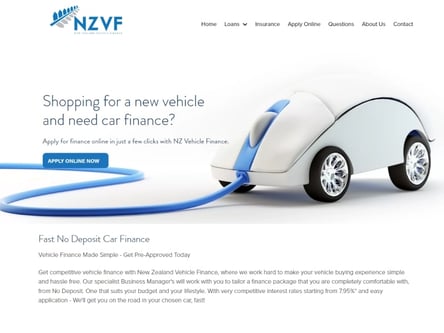 NZVF homepage