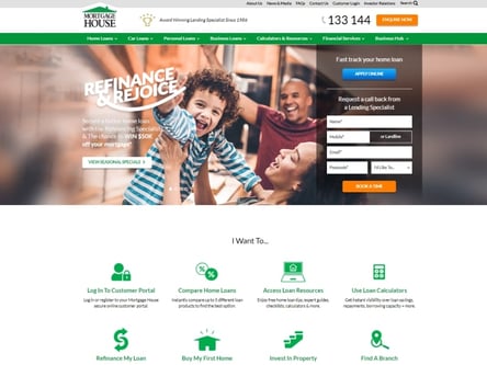 Mortgage House homepage
