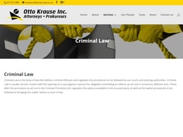 Otto Krause Inc. Criminal Injury Claim