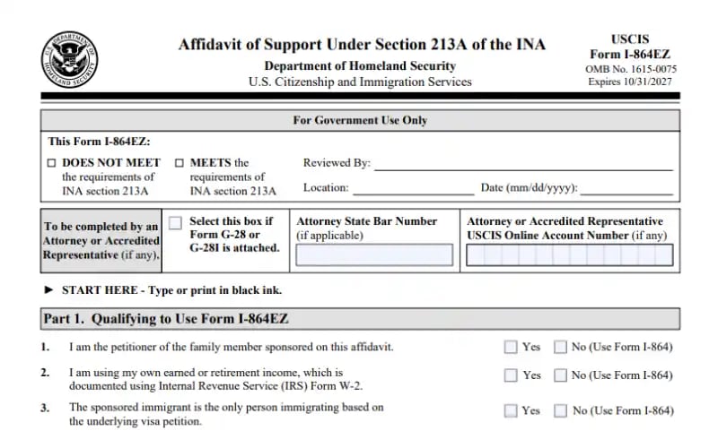 Hồ sơ bảo trợ tài chính trong bảo lãnh định cư là gì?
