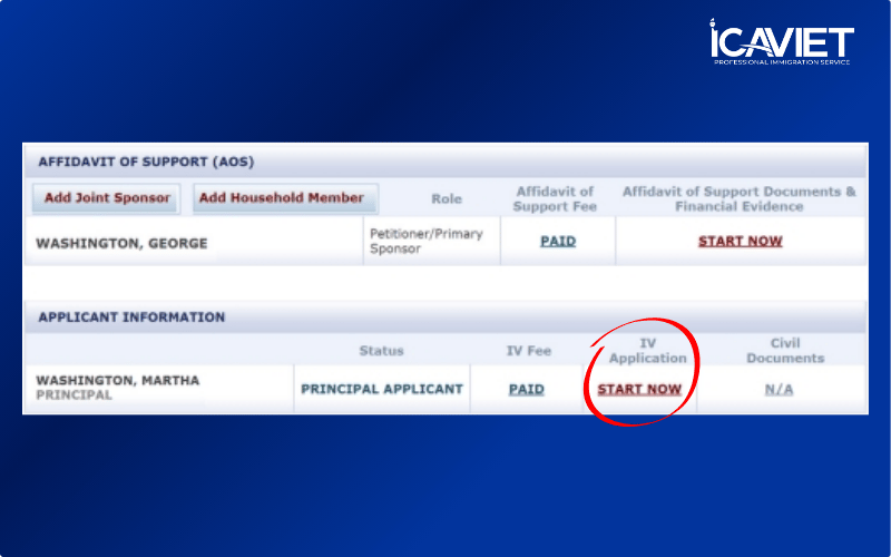 Bạn chỉ có thể điền được Form DS-260 sau khi đã đóng phí ở NVC