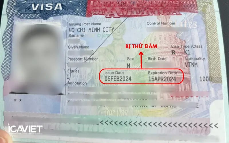 Thời hạn của visa K1 khi bị thử đàm