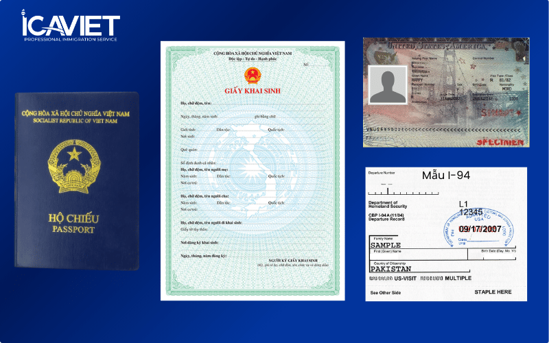 Một số bằng chứng cần nộp cùng lúc với Form I-485