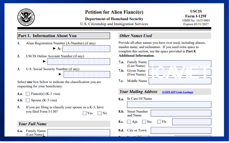 Tìm hiểu Form I-129F là gì