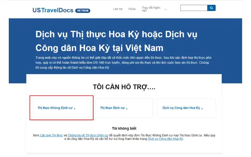 Tạo tài khoản trên USTravelDocs