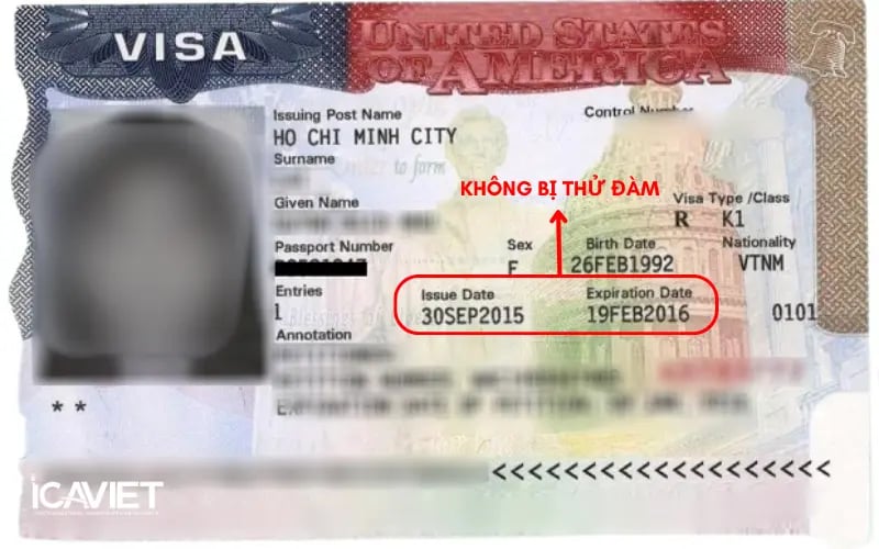 Thời hạn của visa K1 khi không bị thử đàm