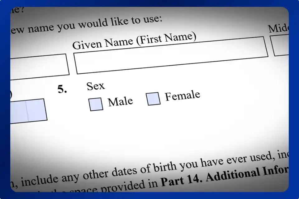 USCIS cập nhật lại 2 giới tính trên các mẫu đơn di trú