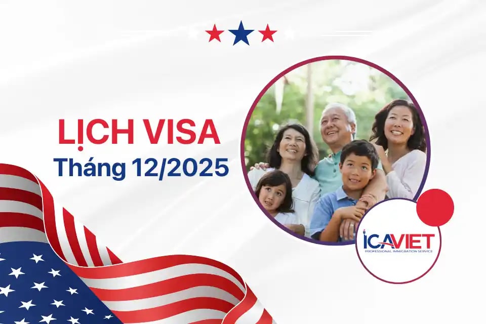 Lịch visa tháng 12/2025