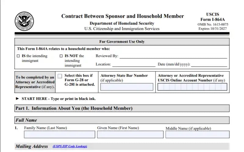 Hồ sơ bảo trợ tài chính