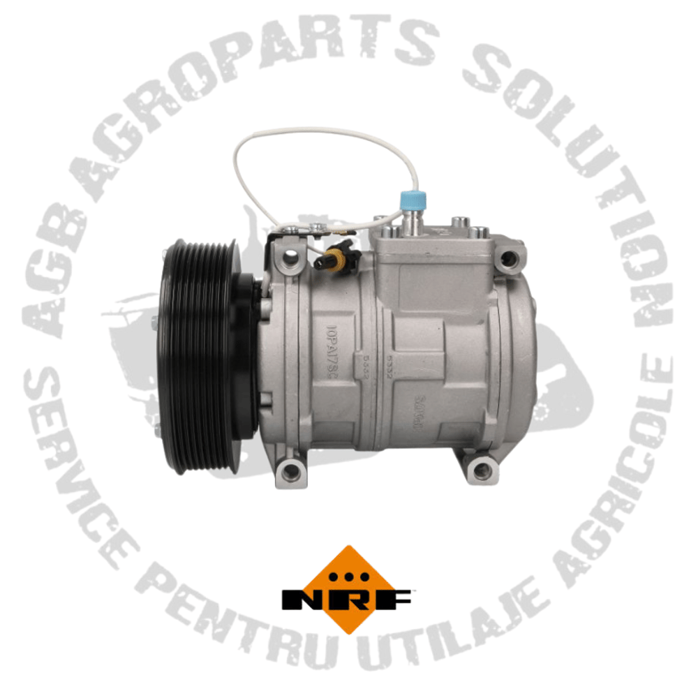 Compresor AC aer conditionat John Deere NRF AH169875 AW23886 AW24173 RE46609 RE502624 RE52454 RE69716 SE501459 SE501462 TY24304 TY6764 NRF32661