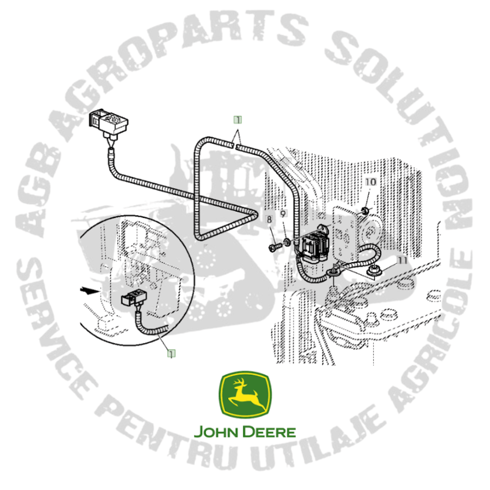 Instalatie electrica John Deere AL157900 AL154489 AL157513
