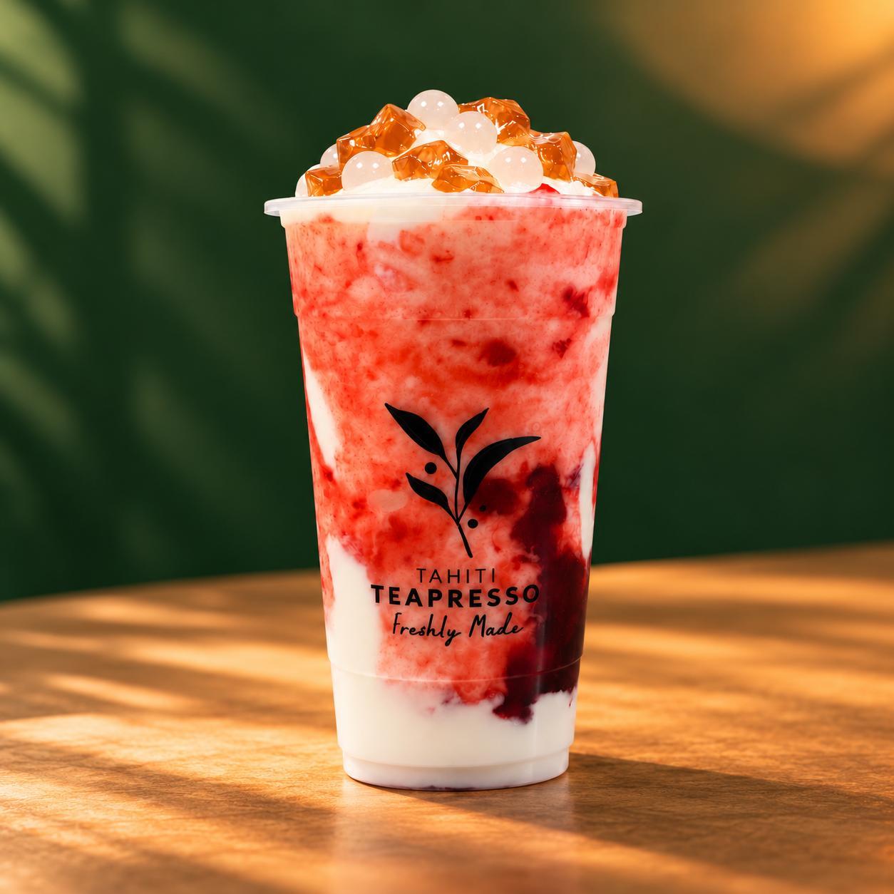 Creamy Strawberry Yogurt Slush