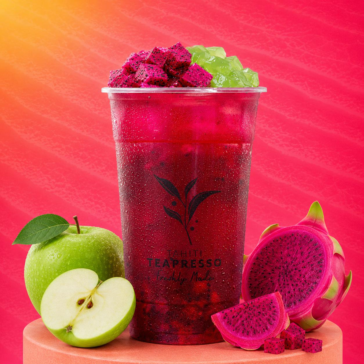 (D09) Dragon Fruits Apple With Jelly