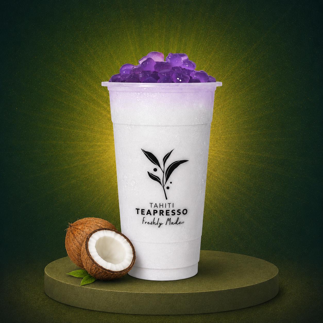 (S02) Coconut Frappée with Boba