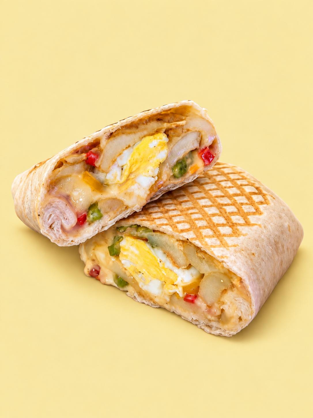 Tacorito Oeuf et poivrons