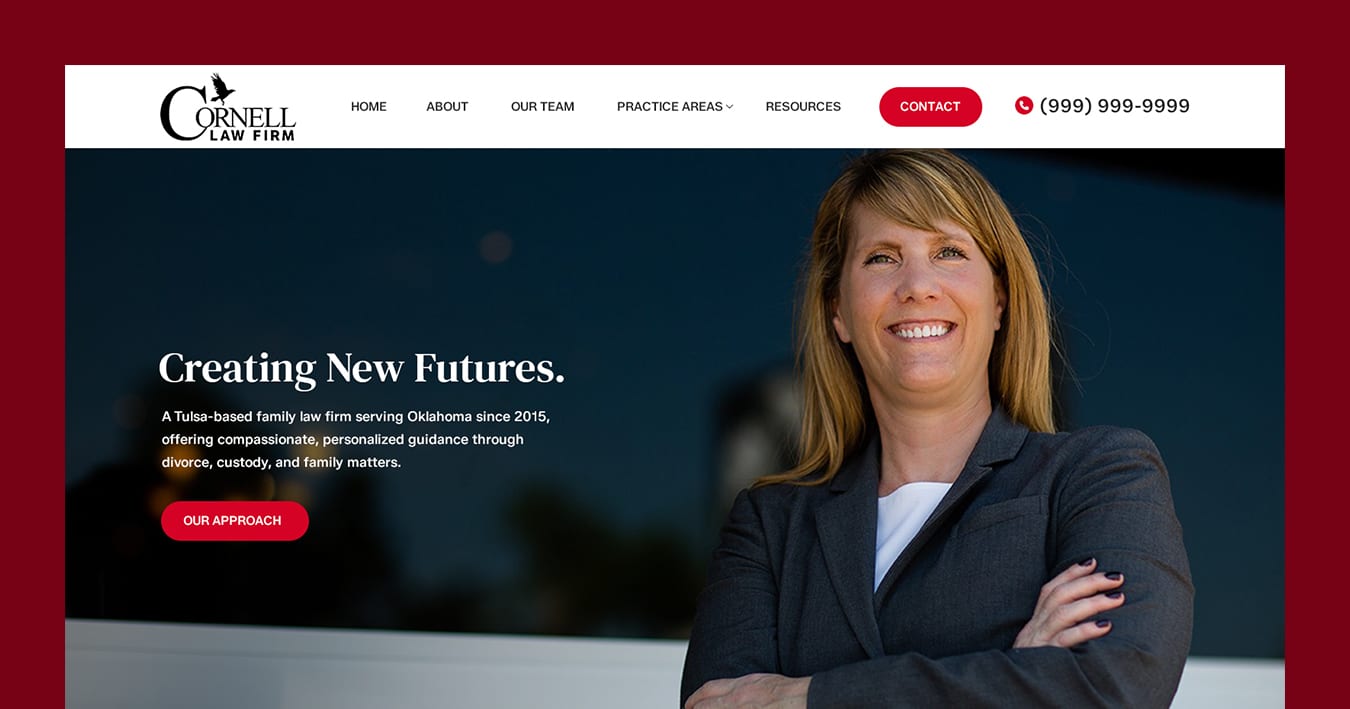 Cornell Law Firm website image