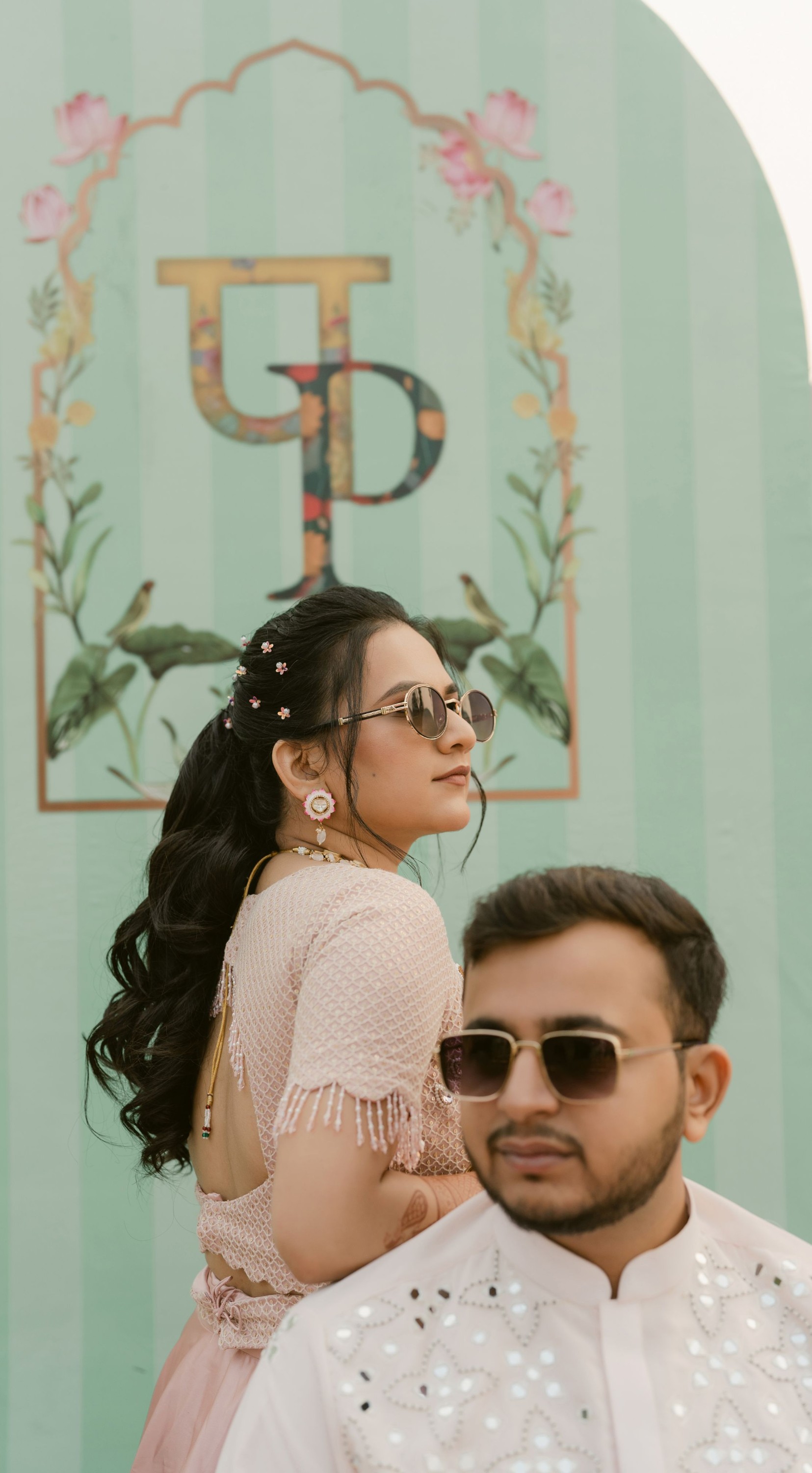 Too cool for the sangeet photo booth