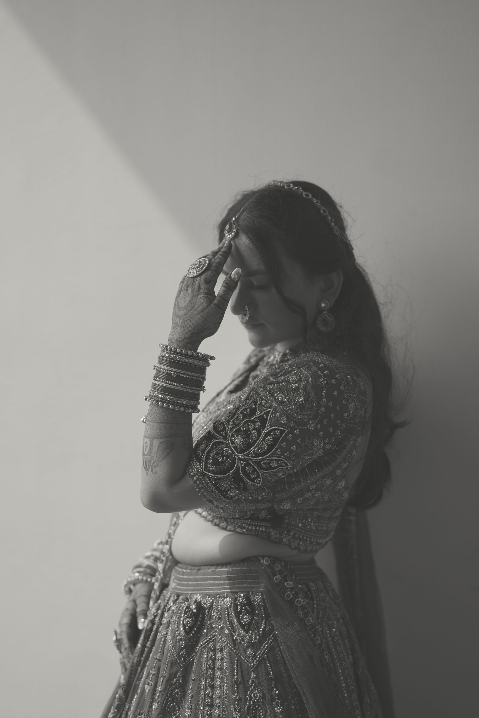 A quiet frame between outfit changes