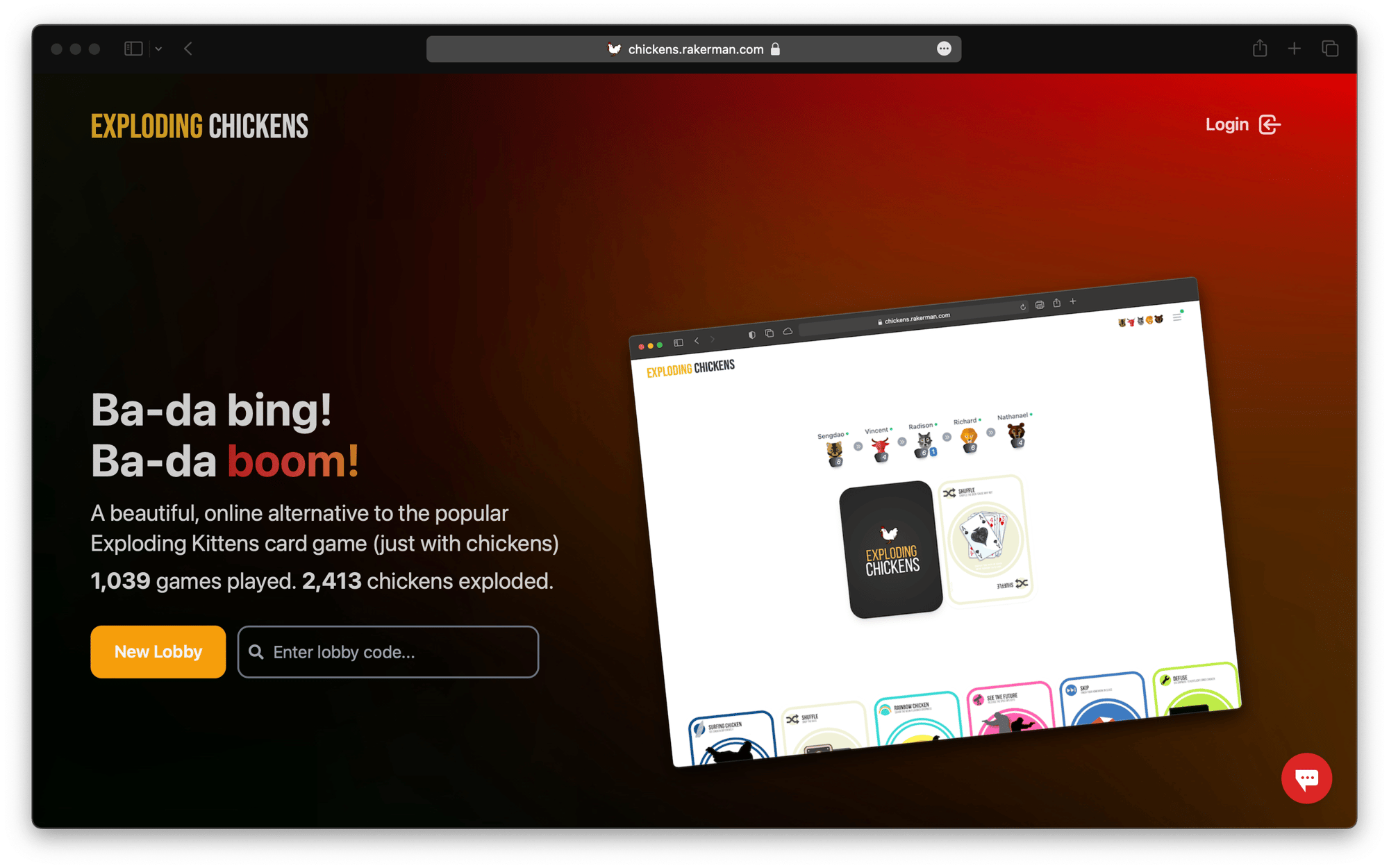 Exploding Chickens screenshot