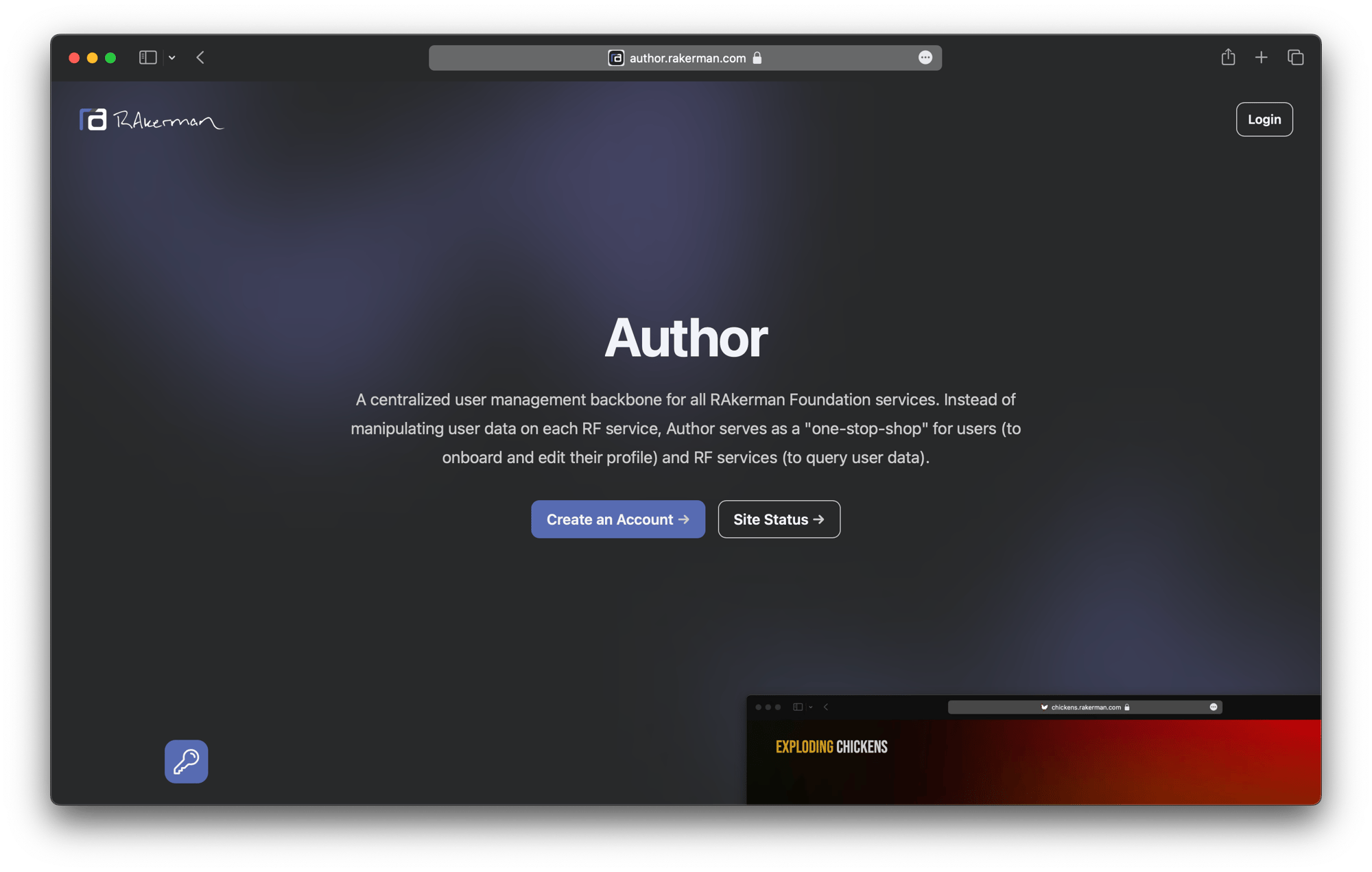 Author screenshot