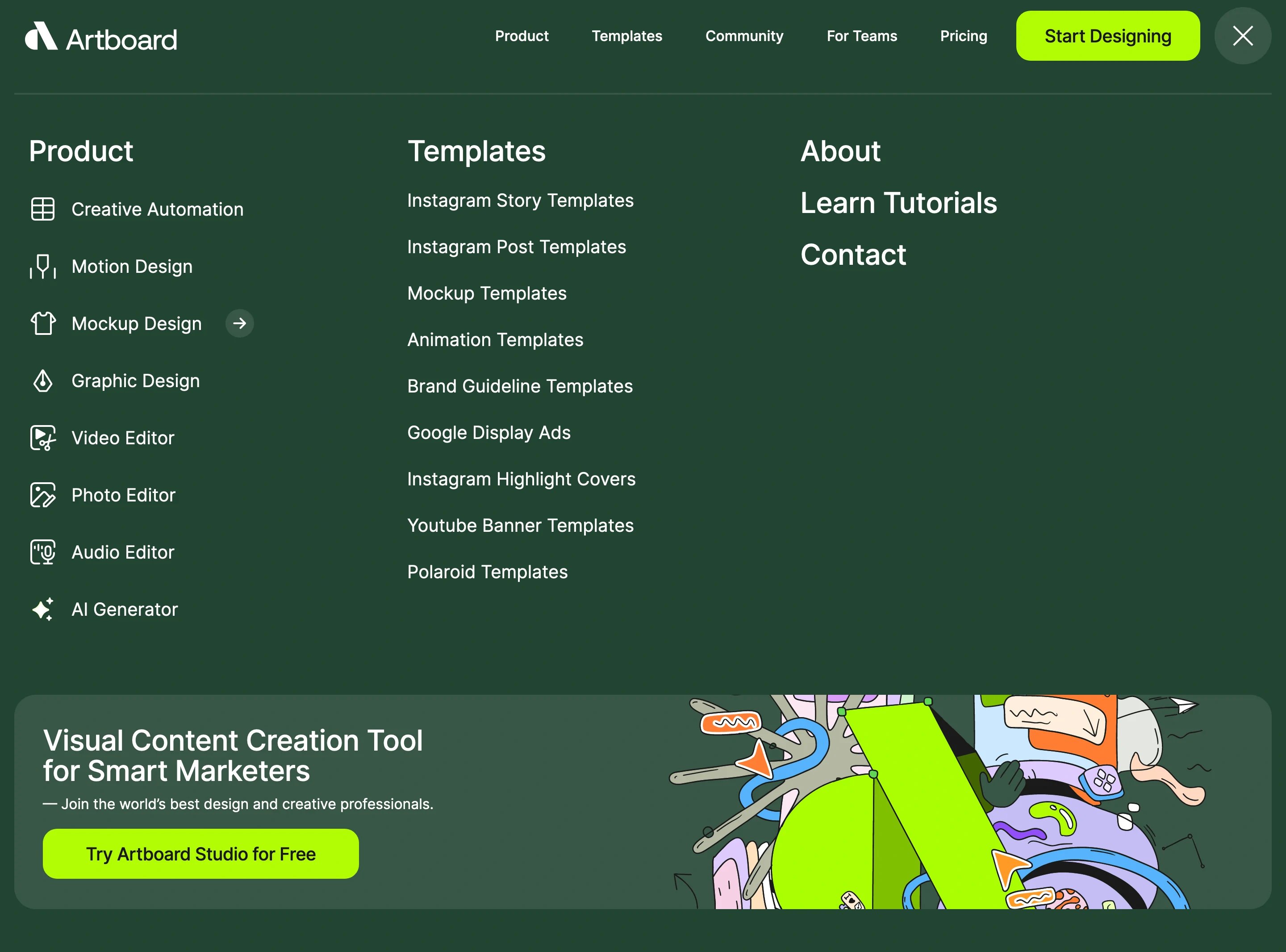 Artboard Navbar Menu Product | Navbar Design Design