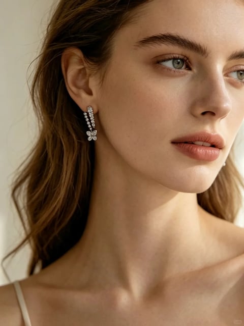 Soft Bridal Earring Elegance