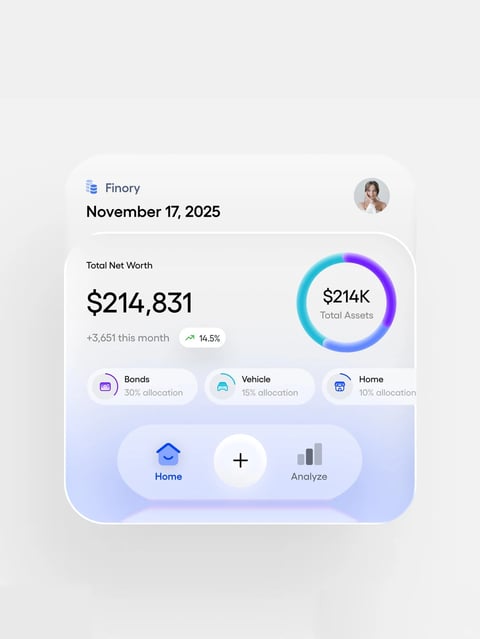 Soft Glassmorphism Mobile UI