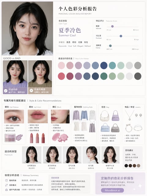 四季色彩分析（女生版）