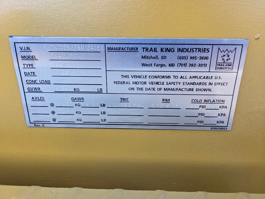 2005 Trail King TK40LP, image 5