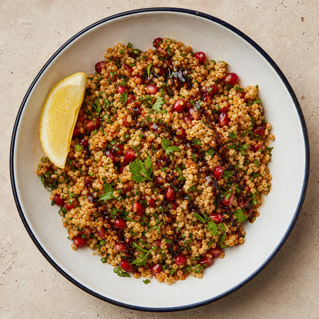 Bulgur Wheat, Pomegranate and Herb