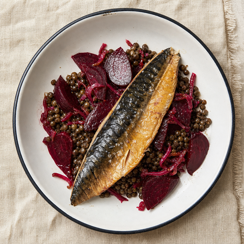 Smoked Mackerel, Beetroot and Horseradish
