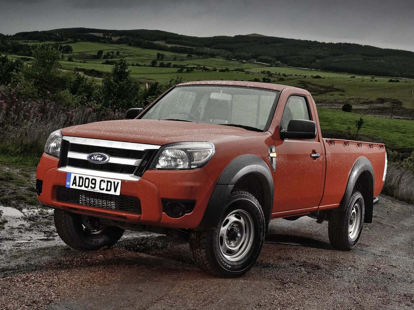 Ford Ranger 2 generation, restyling  Pickup single-cab