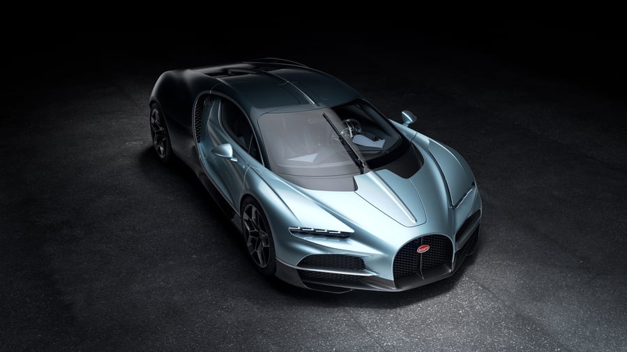 Bugatti Tourbillon V16 Hybrid Hypercar mit 1800 PS