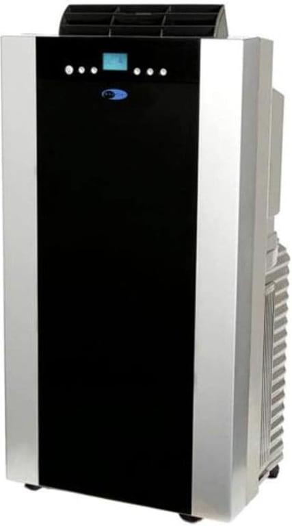 Whynter ARC-14S 14,000 BTU Dual Hose Portable Air Conditioner with Dehumidifier and Fan for Rooms Up to 500 Square Feet, Includes Storage Bag, Platinum/Black, AC Unit Only