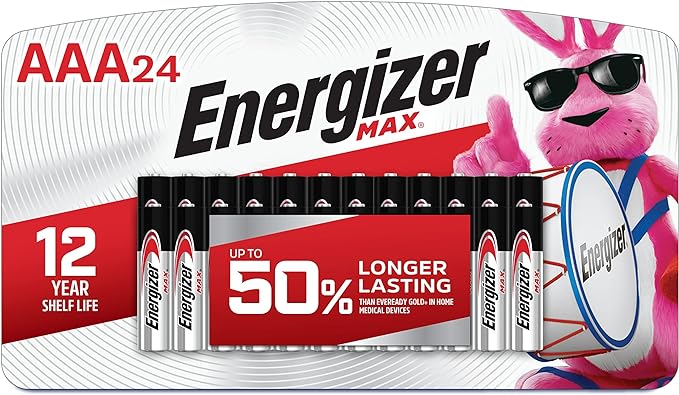 Energizer AAA Batteries, Max Alkaline, 24 Count