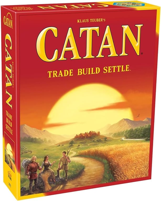 Catan (Base Game) Adventure Board Game for Adults and Family | Ages 10+ | for 3 to 4 Players | Average Playtime 60 Minutes | Made by Catan Studio