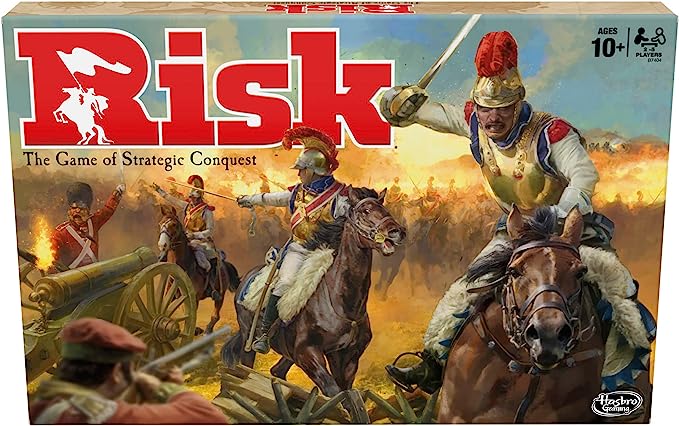 Risk Board Game, Strategy Games for 2-5 Players, Strategy Board Games for Teens, Adults, and Family, War Games, Ages 10 and Up