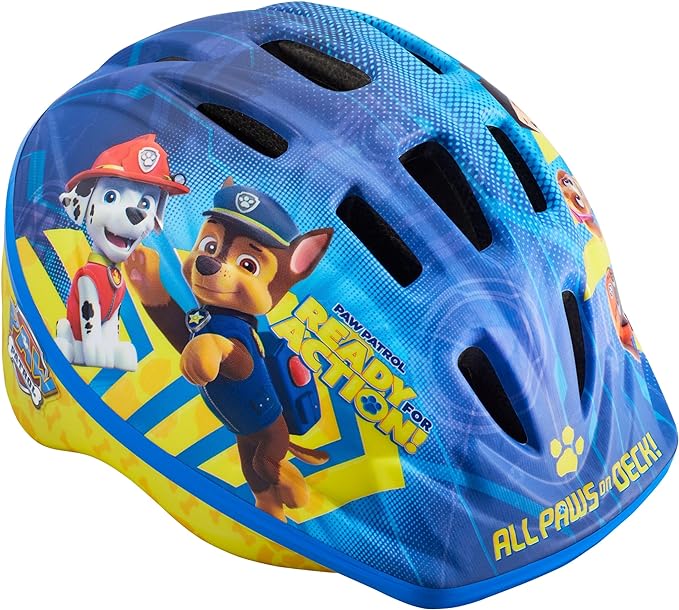 Nickelodeon Kids Paw Patrol and Blue's Clues & You Bike Toddler Helmet, Girls and Boys, Easy Adjust Dial Fit, Multi-Sport Helmet