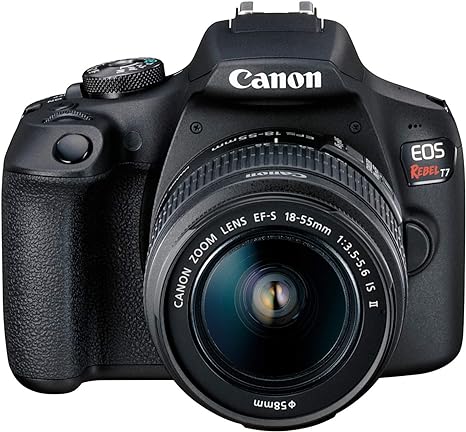 Canon EOS Rebel T7 DSLR Camera with 18-55mm Lens | Built-in Wi-Fi | 24.1 MP CMOS Sensor | DIGIC 4+ Image Processor and Full HD Videos