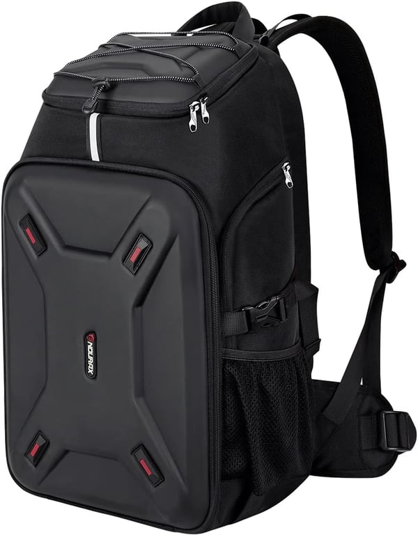 Endurax Large Camera Backpack Drone Hardshell for DSLR and DJI Phantom 3/4, Mavic Pro, Mavic Air with Waterproof Rain Cover and Cutomizable Dividers