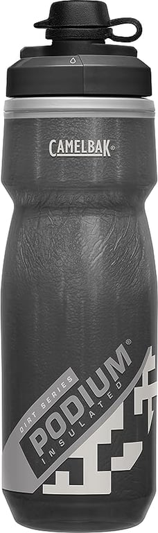 CamelBak Podium Dirt Series Chill Insulated Mountain Bike Water Bottle 21oz, Black