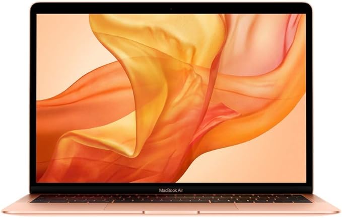 Late-2018 Apple MacBook Air with Core i5 (13-inch, 8GB RAM, 256GB) (QWERTY English) Gold (Renewed)