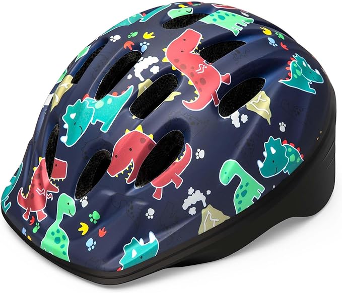 OutdoorMaster Kids Bike Helmet - from Toddler to Youth Sizes - Adjustable Safety Unicorn Helmet for Children (Age 3-15), 14 Vents for Multi-Sport