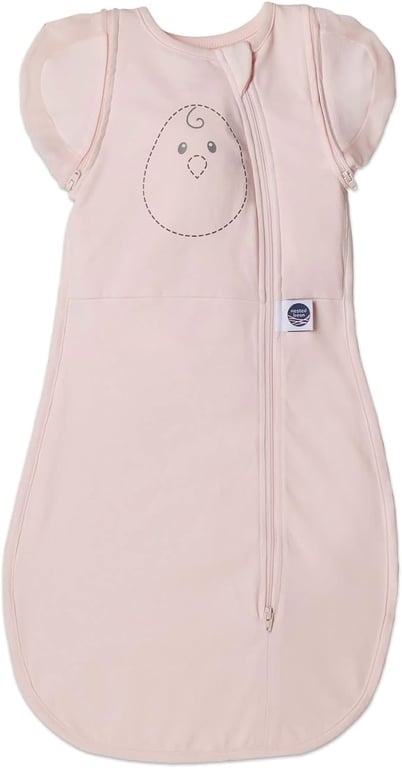 Nested Bean Zen One™ - Gently Weighted Swaddle for Babies 3-6M (13-18.5 Lbs) | Adapts for arms in/Out | Prevents startles | Aid Self-Soothing | 2-Way Zipper | Machine Washable | TOG 1.0