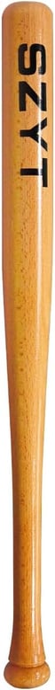 SZYT 25 inch, 29 inch, 33 inch Wood Baseball Bat Self-Defense Softball Bat Home Defense Lightweight Yellow