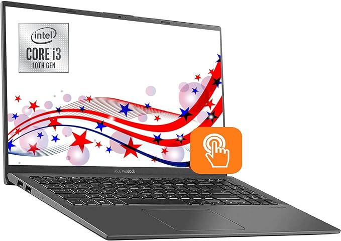2021 Newest ASUS VivoBook Ultra Thin and Light 15.6'' FHD Touchscreen Laptop Intel 10th gen Quad-Core i3-1005G1 up to 3.6GHz 8GB RAM 128GB SSD Fingerprint Webcam Windows 10S , ES 32GB USB