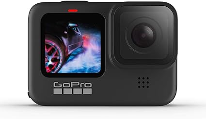 GoPro HERO9 Black - Waterproof Action Camera with Front LCD and Touch Rear Screens, 5K Ultra HD Video, 20MP Photos, 1080p Live Streaming, Webcam, Stabilization