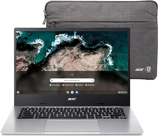 Acer Chromebook 514 Laptop | 14" FHD Display | MediaTek Kompanio 828 Octa-Core Processor | 8GB RAM | 64GB eMMC | Wi-Fi 6 | Backlit KB | Chrome OS | Up to 15 Hours Battery Life | CB514-2H-K7GF,Silver